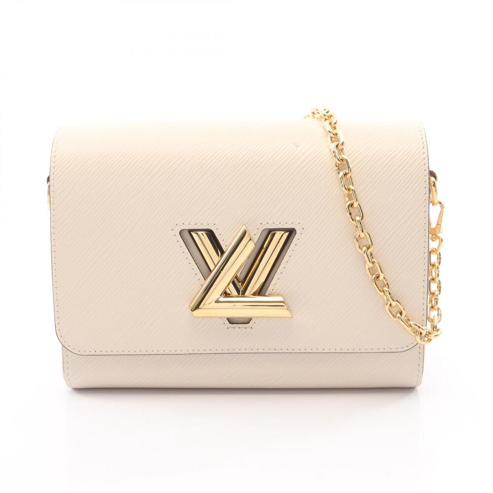 Louis Vuitton Twist Epi Quartz Leather Shoulder Bag Ivory White